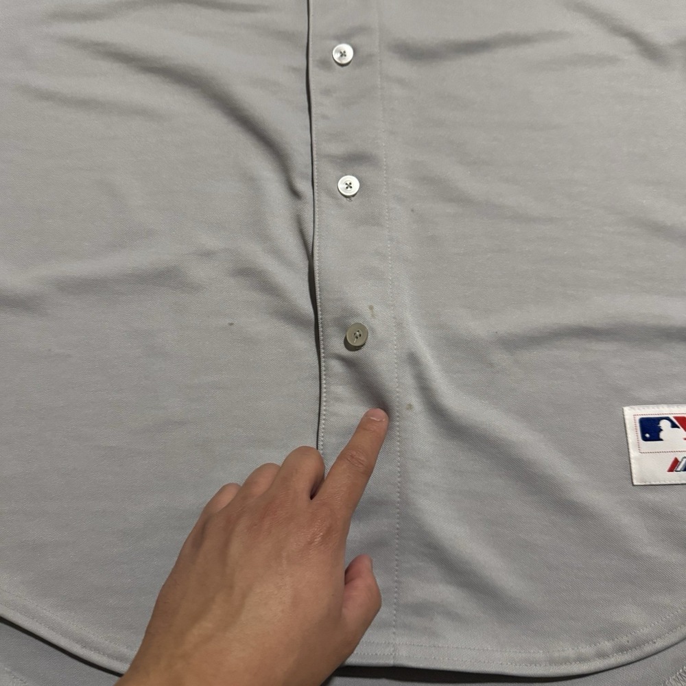 Vintage Chicago Cubs Harry Caray Edition Majestic Jersey Men 48 Hey Hey Stitched - Picture 9 of 12